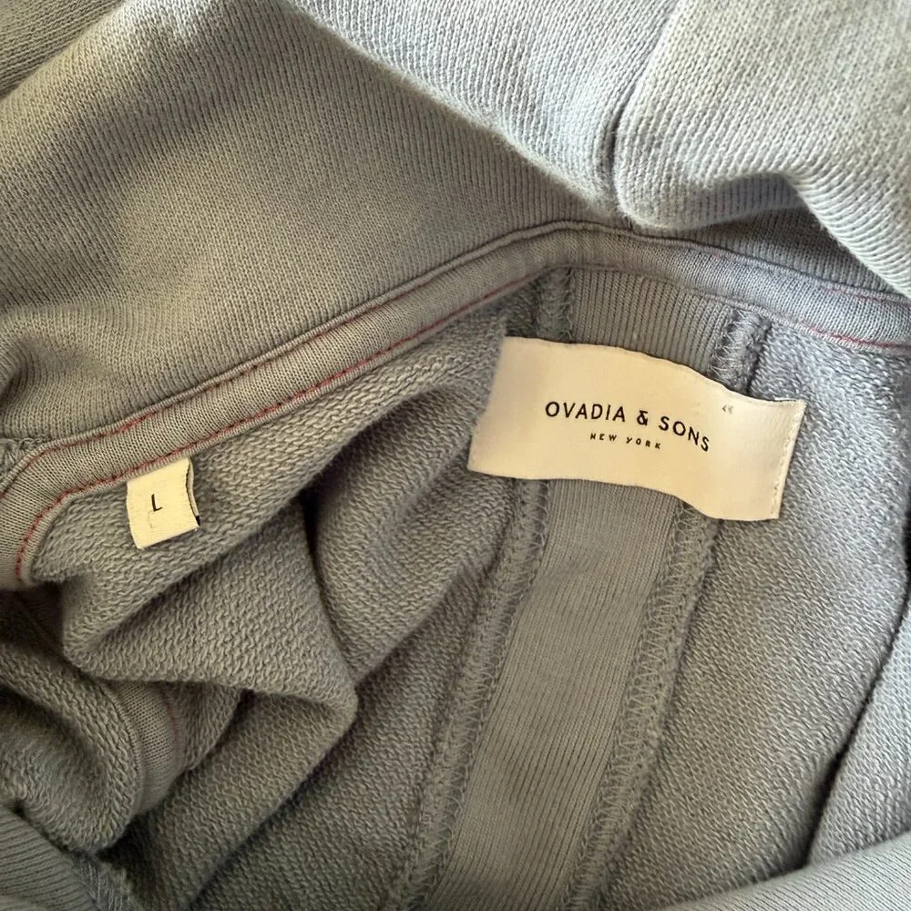 Ovadia & Sons Earth’s Bounty Graphic Hoodie Blue L - Picture 4 of 4